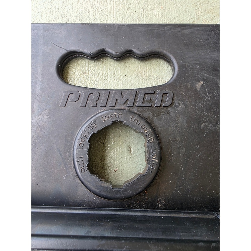 Primed Baseball Softball Batting Tee Rubber Home Plate Training Aid Black - Picture 3 of 10